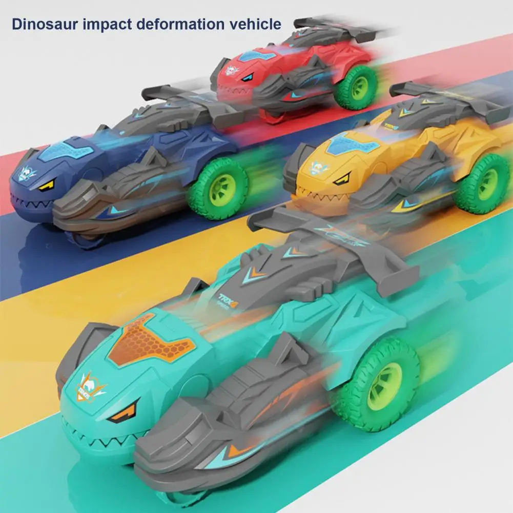 

Deformed Dinosaur Car Deformable Portable Plastic Dinosaur Hit Deformed Car for Fun