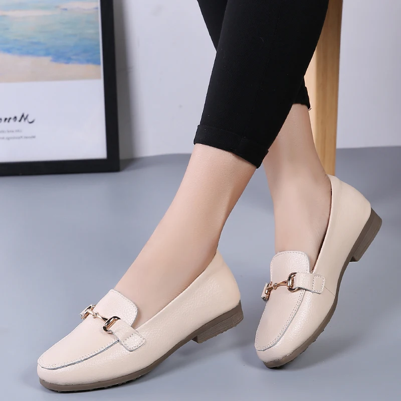 Plardin/Новинка кожаная Женская легкая обувь ручной работы Прошитые мокасины на