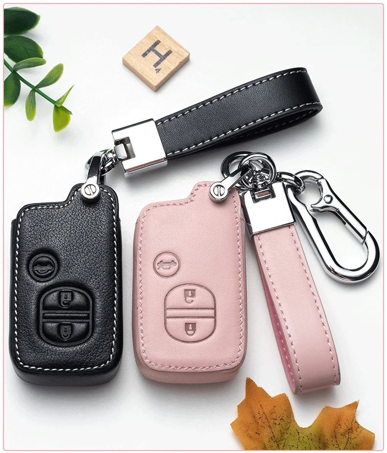 Кожаный чехол для автомобильного ключа дистанционного управления сумка