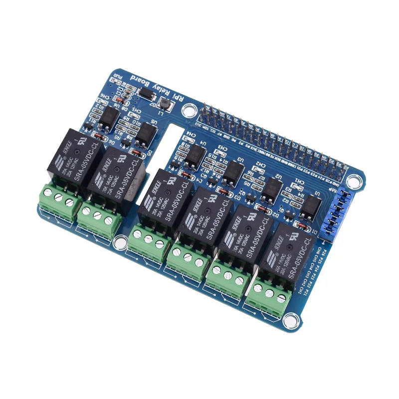 6 канальный модуль расширения для Raspberry Pi A +/B +/2 B/3B|Электрические вилки| |