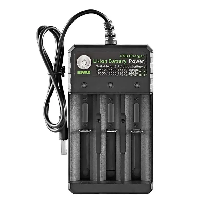 

3-Slots USB Charger for Battery Intelligent Control Charging Indicator Light High Temperature Resistance＆Good Heat Dissipation