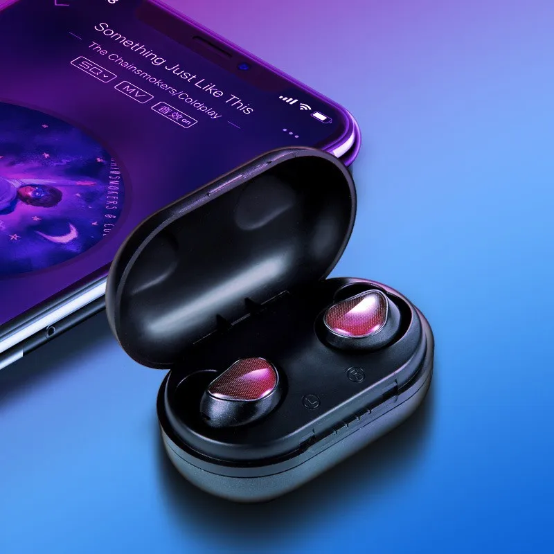 Оригинальные Беспроводные Bluetooth 5 0 TWS T10 наушники вкладыши гарнитура с зарядным
