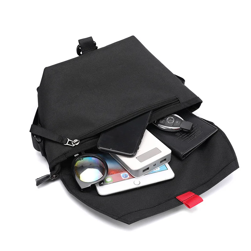 

Men's Shoulder Bag Korean Casual Waterproof Large-capacity Nylon Cloth Handbag Simple Multi-layer Shoulder Messenger Bag