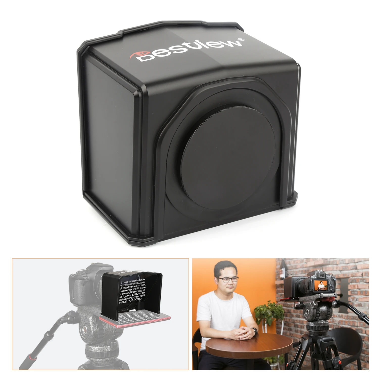 Портативные аксессуары для фотографии мобильный телефон Teleprompter Prompter с