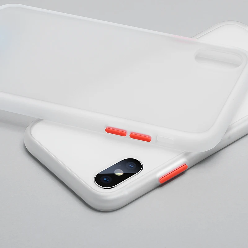 Clear White Противоударный защитный чехол для samsung Galaxy m30s A10 A20 A30 A40 A50 A60 A70 A80 S8 S9 S10e S10 Note 8, 9, 10, J4 J6 плюс резиновый матовый чехол - Цвет: Clear White