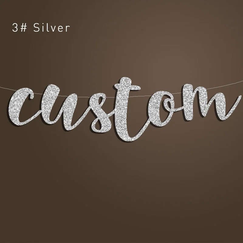 Баннер мистер и миссис или фамилия на заказ персонализированный баннер Золотой