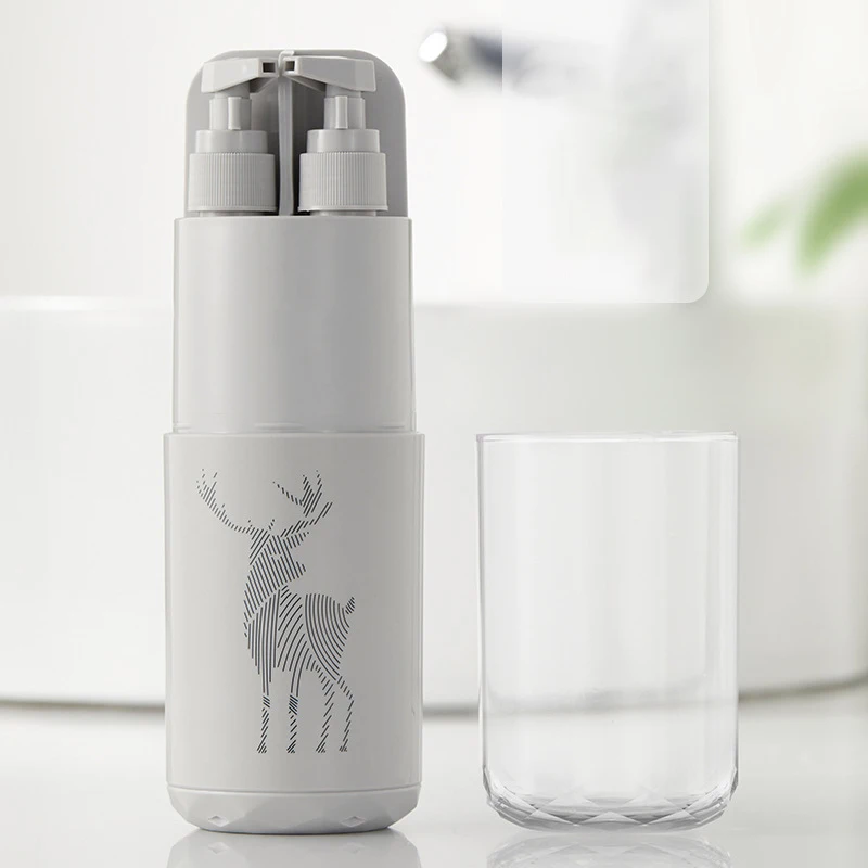 gray 5 шт. походный футляр для зубной щетки Органайзер для ванной Tumblers умывальник портативный держатель для зубных щеток мыльница, аксессуары для ванной комнаты Набор - Цвет: gray