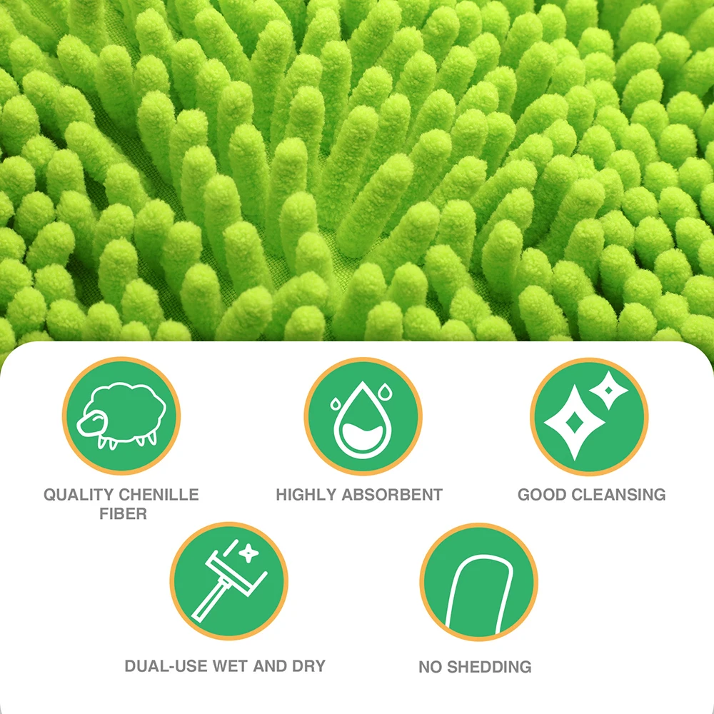 2 в 1 Швабра для мытья автомобиля с длинной ручкой|Губки тряпки и щетки| |