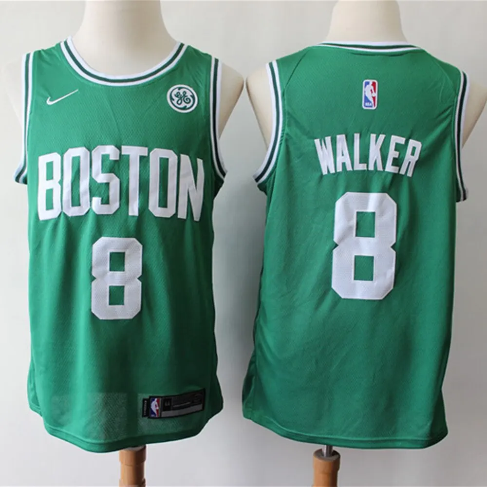 

NBA Boston Celtics #8 Kemba Walker Men's Basketball Jersey 2019-20 City Edition Swingman Jersey 100% Stitched Retro Men Jerseys