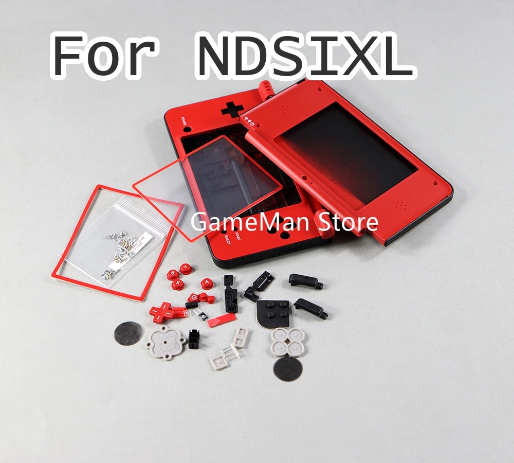 

Чехол с полным покрытием корпуса для Nintendo NDSi XL/LL, оболочка для консоли с зеркальным силиконовым резиновым объективом для ndsixl LL