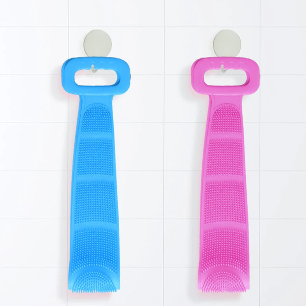 

Silicone Brush Bath Towels Body Scrubber Rubbing Back Peeling Massage Shower Scrubber Skin Clean Washing Brushes Belt