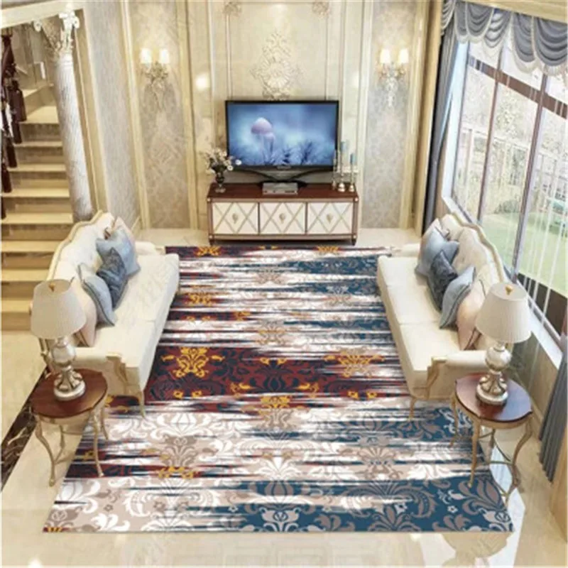 

Persian Rugs For Living Room Fashion Area Rugs Home Soft Morocco Carpet Bedroom Kids Room Center Rugs Anti-Slip Floor Mats Sale