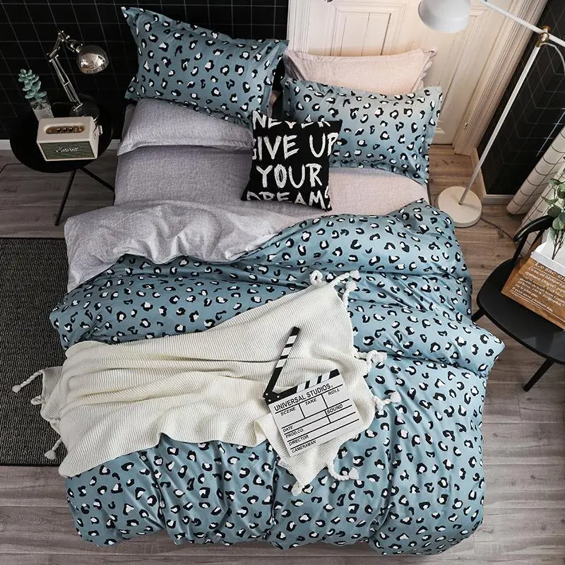 

1Bedding Set Geometric Home Textile Duvet Cover Bed Linen Sheet Soft Comfortable 3/4pcs King Queen Full Twin Size Pillowcases