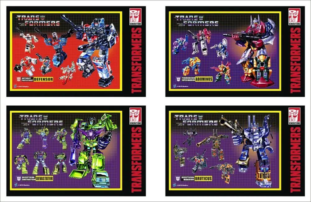 Наклейки "Океан": G1 комбайнер: Abominus/Bruticus/Devastator/Defensor/Predaking | Игрушки и хобби