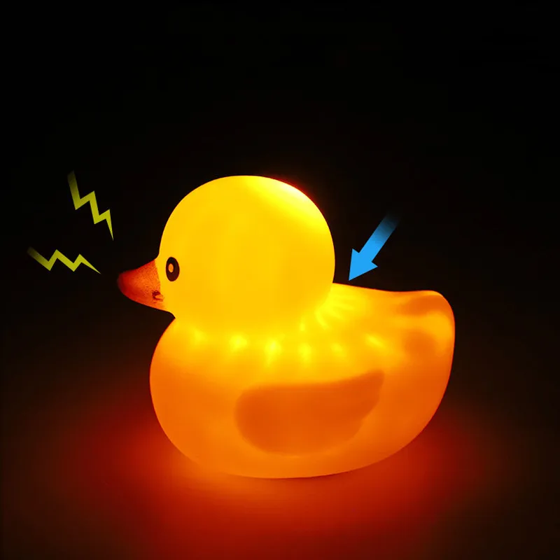 Warmom детские игрушки мини-жёлтые резиновые утки Ducky светодиодный светильник