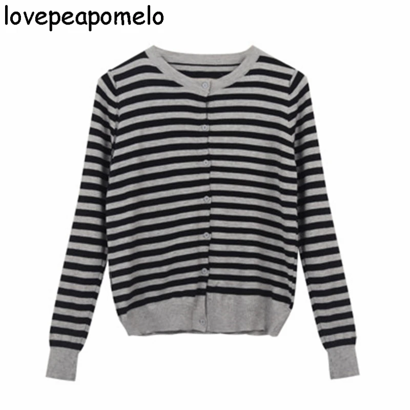 

Striped Women's Pullover Autumn Winter Female Base Casual Slim Ladies Cardigans Fashion Women Clothing Knitted Sweater V-Neck