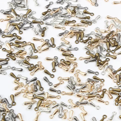 Медные концевики с каплями для цепочки 100 шт.