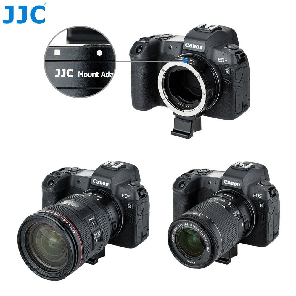JJC CA-EF_RF адаптер для крепления объектива для крепления Canon EF/EF-S Крепление объектива к Canon RF крепление для корпуса камеры