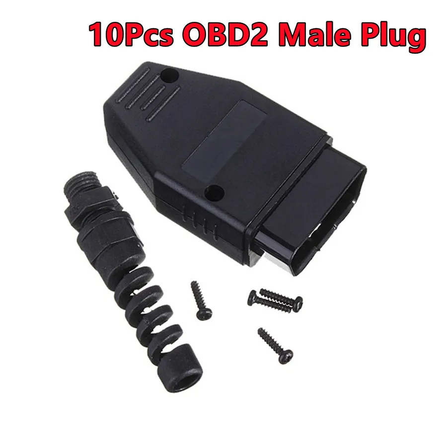 

10 шт./партия, 16-контактный разъем OBD2
