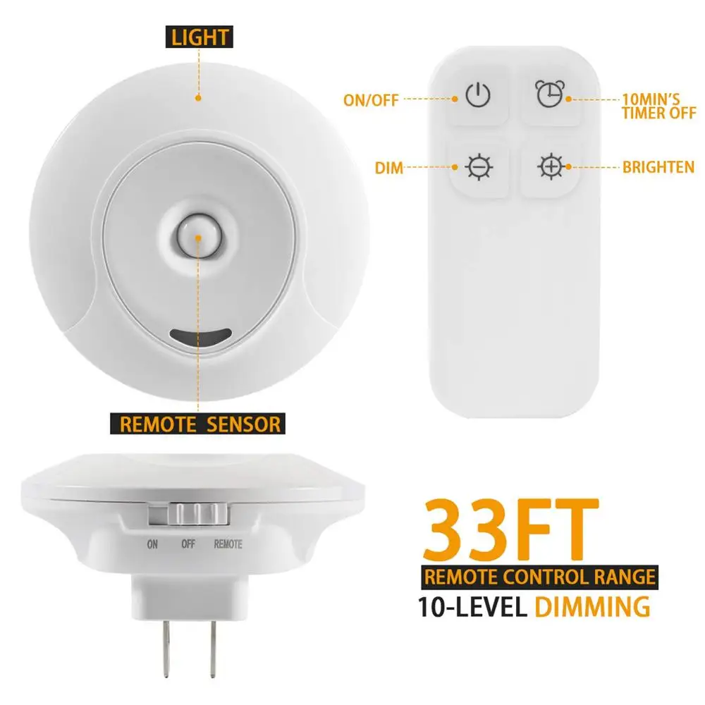 Домашний прикроватный светодиодный ночник настенный светильник с дистанционным