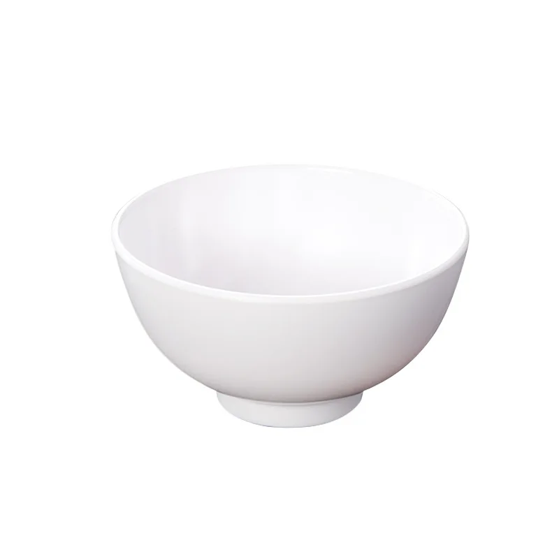 

White Melamine Small Bowl Restaurant Small Soup Bowl Plastic Imitation Porcelain Rice Seasoning Bowl