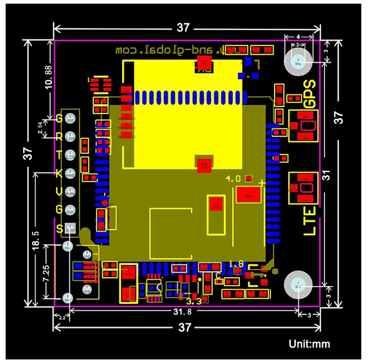 Aihasd SIM7000E 4G комплект разработки модуля четырехдиапазонный LTE-FDD и двухдиапазонный