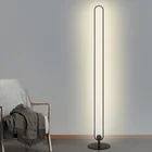 Современный минималистичный светодиодный напольный светильник для гостиной, круглая стоячая лампа, вертикальный напольный светильник, декор для спальни и дома
