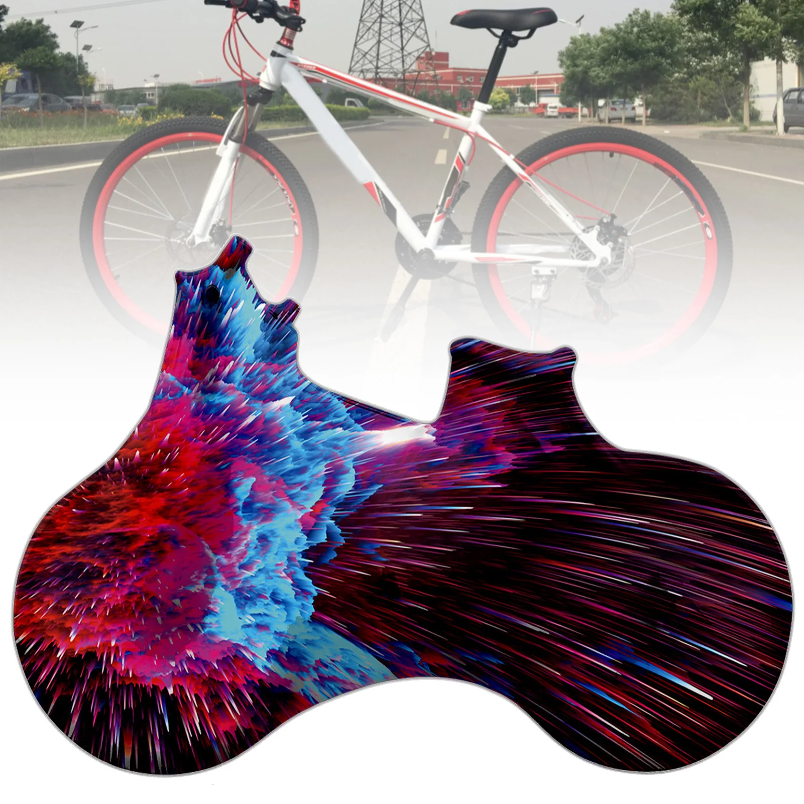 

Защитный чехол для велосипеда, защитное снаряжение для горного и дорожного велосипеда, пылезащитный чехол для рамы колеса, устойчивый к цар...