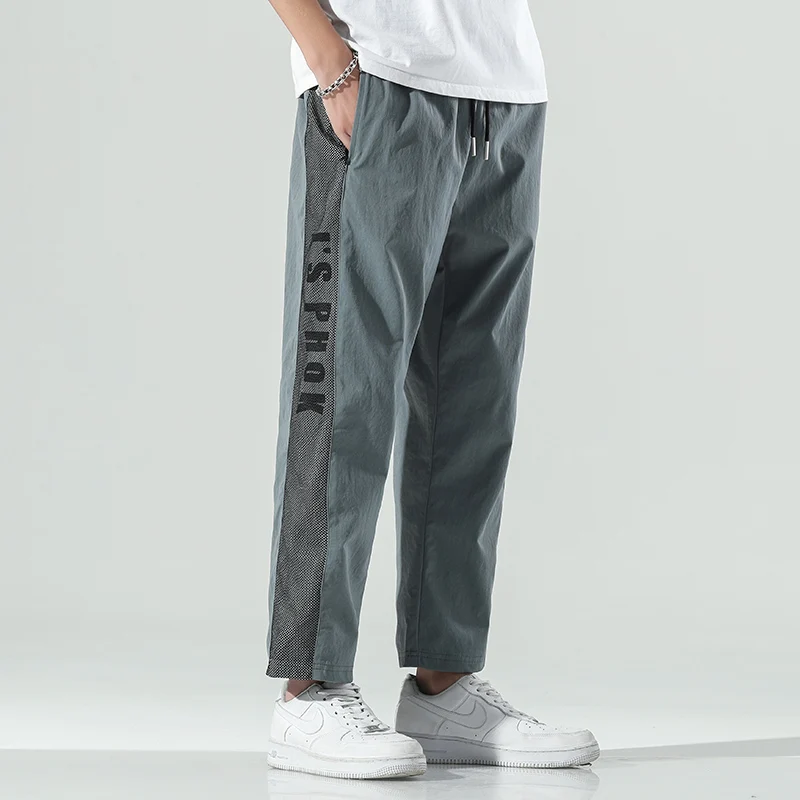 

2021 Summer The New Selling Men's Casual Trousers Loose Trend Wild Breathable Men's Sports High Quality TrousersS-3XL