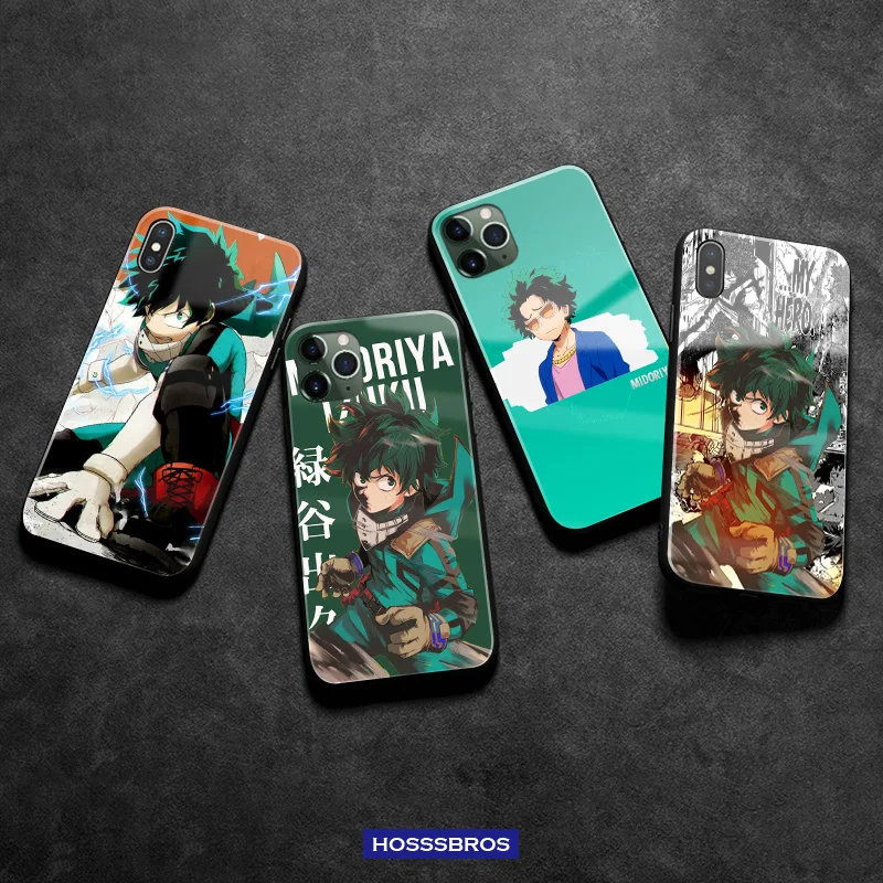 Deku Izuku Boku no My Hero Academia мягкий силиконовый стеклянный чехол для телефона iPhone 6 6s 7 8 Plus