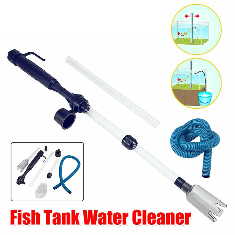 Электрический сифон работающий от аквариума песчаная мойка аквариумный водяной