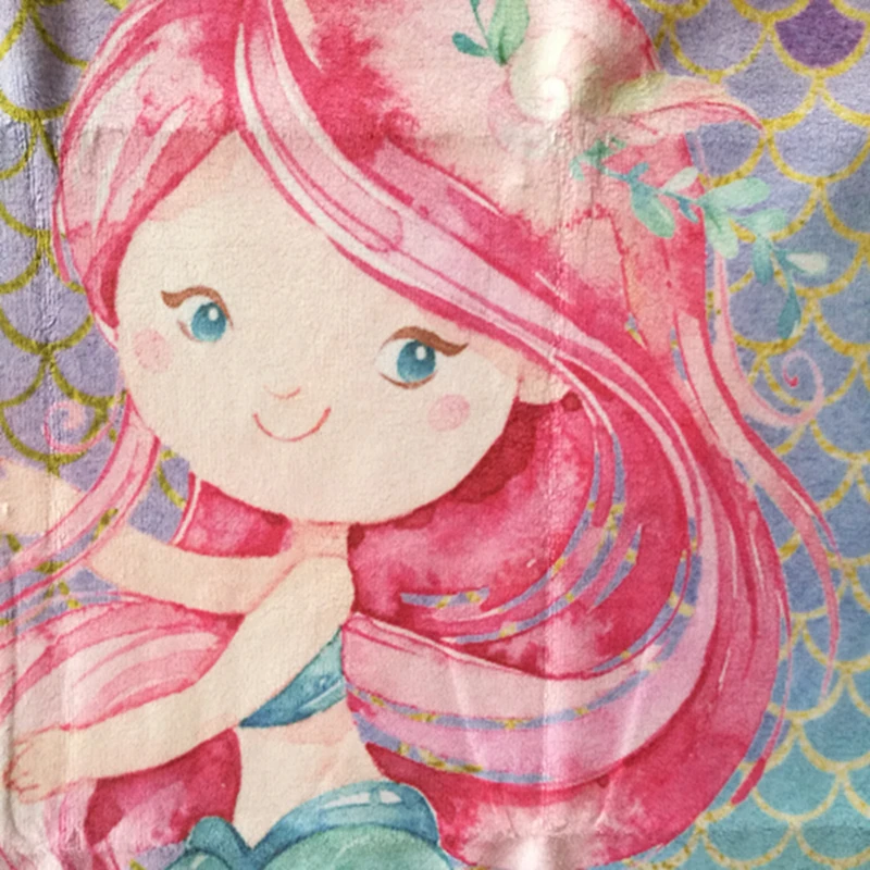 Милые индивидуальные пляжные полотенца русалки для душа весы банное полотенце