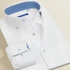Smart Five мужские нарядные рубашки из 100% хлопка с длинным рукавом, обычные приталенные официальные мужские рубашки 2019 на лето и весну, новые большие размеры 45 46