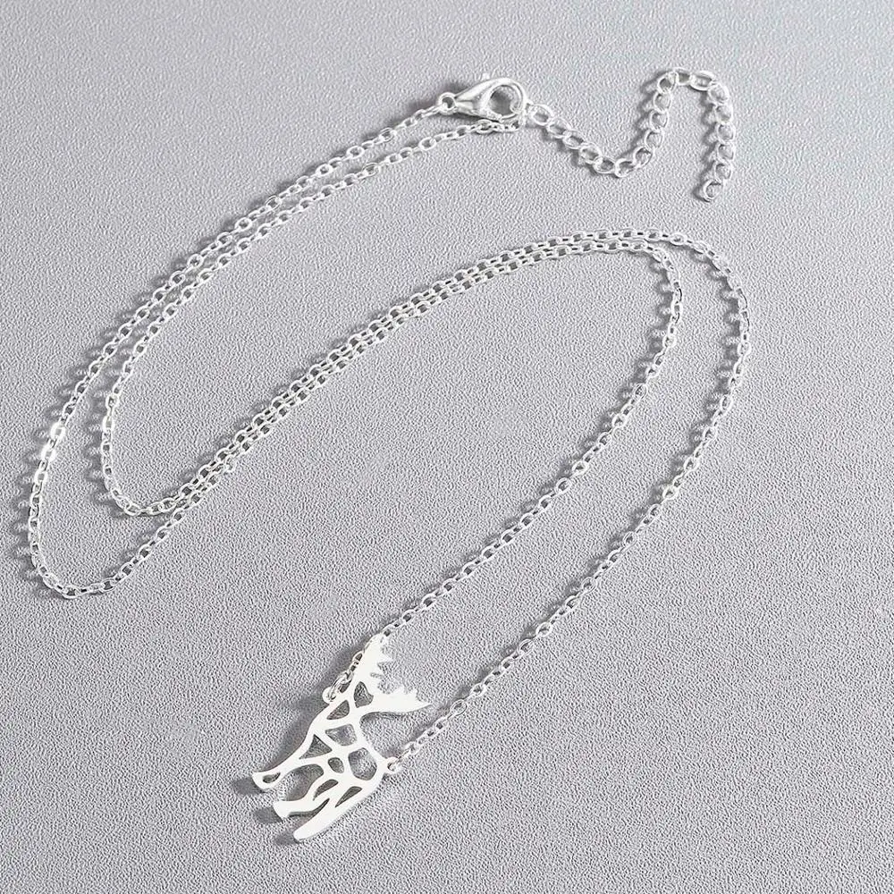 Ожерелья Chandler с оленем подвесками Чокеры для женщин животными цепочка 45 см чокер