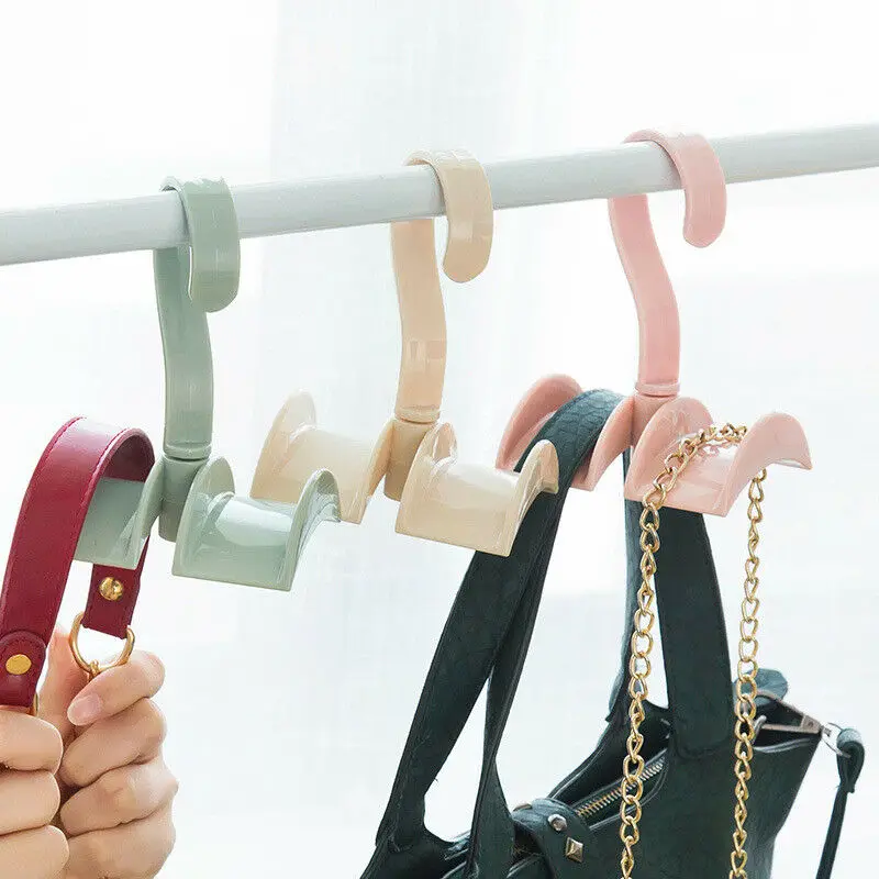 Creative Mini Clothes Hanger Plastic Home Easy Hook Closet Organizer Storage Rack Holder DIY | Дом и сад