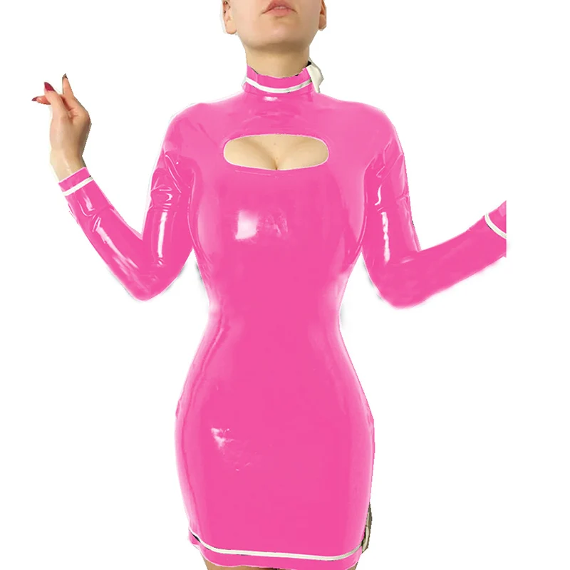 Размера плюс Клубная одежда для женщин с высоким плотно облегающим шею