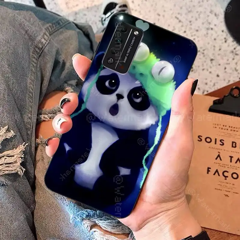 

TOPLBPCS Cute Panda Luxury Phone Case for Huawei Honor 8 x 9 10 20 V 30 pro 10 20 lite view 7A 9lite PLAY case