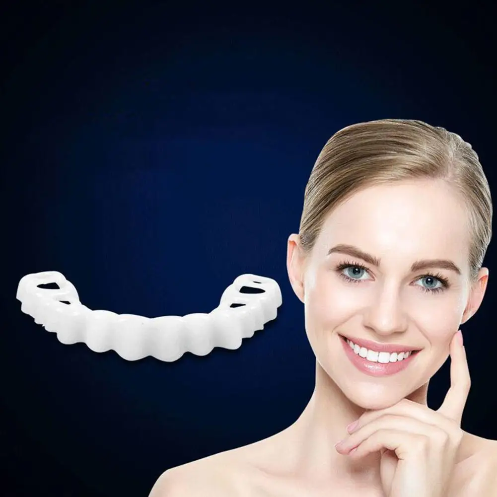 Отбеливающие зубы крышка идеальная улыбка комфорт Fit Flex виниры верхний + нижний