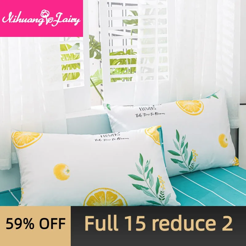 

100% cotton pillowcase, one thick cotton pillowcase, pillow core cover, single and double pillow leather pocket