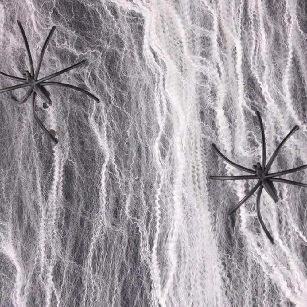 Хэллоуин страшные маски вечерние сцены реквизит белая эластичная паутина