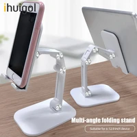 ihuigol cell phone holder folding stand for iphone desk bracket portable holder adjustable universal smartphone tablet support