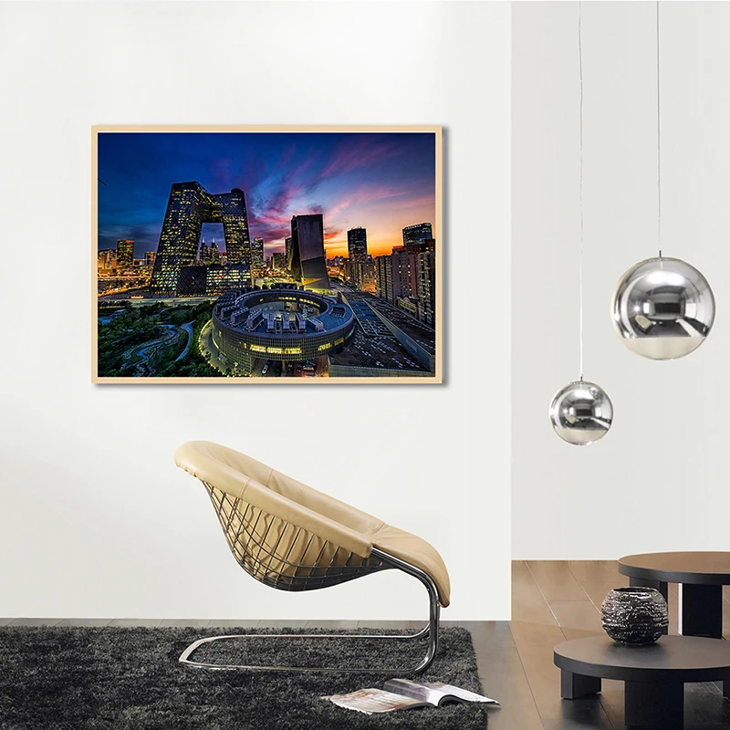 

Городской плакат с ночным видением, Современная Картина на холсте, без рамки, принты, настенное искусство, картина для строительства, для до...