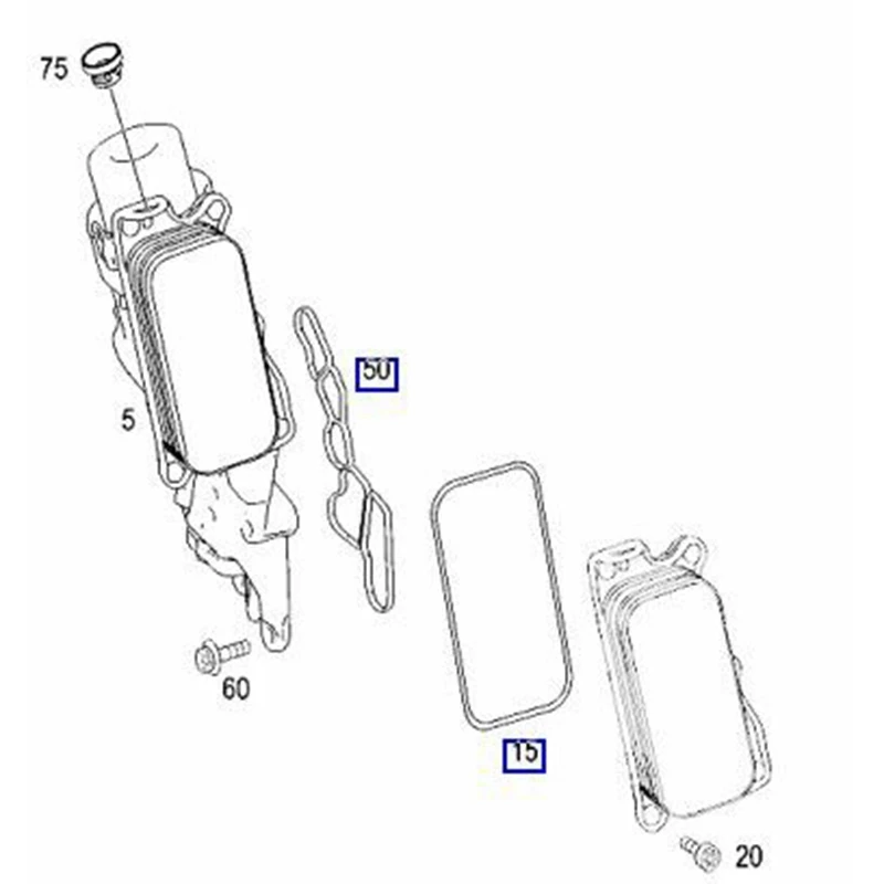 2721840280 корпус масляного фильтра двигателя + чехол ГРМ прокладка для Mercedes Benz W203 W204