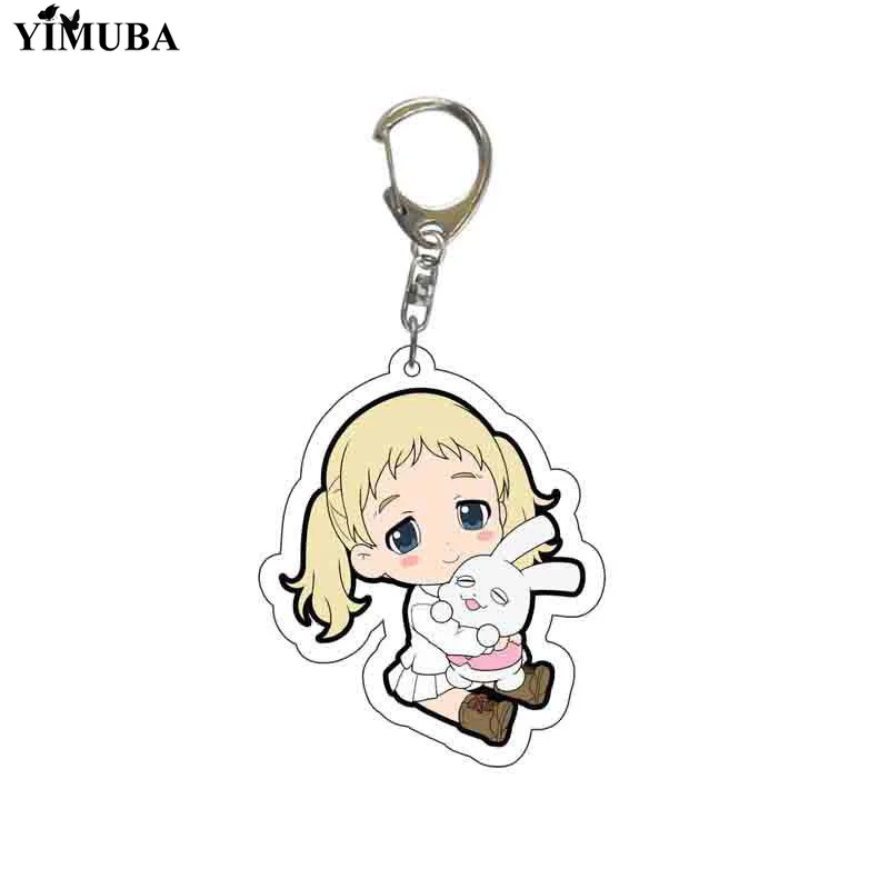 Новинка модный брелок для ключей с обещанием Neverland Эмма Норман Рэй кавайные Аниме