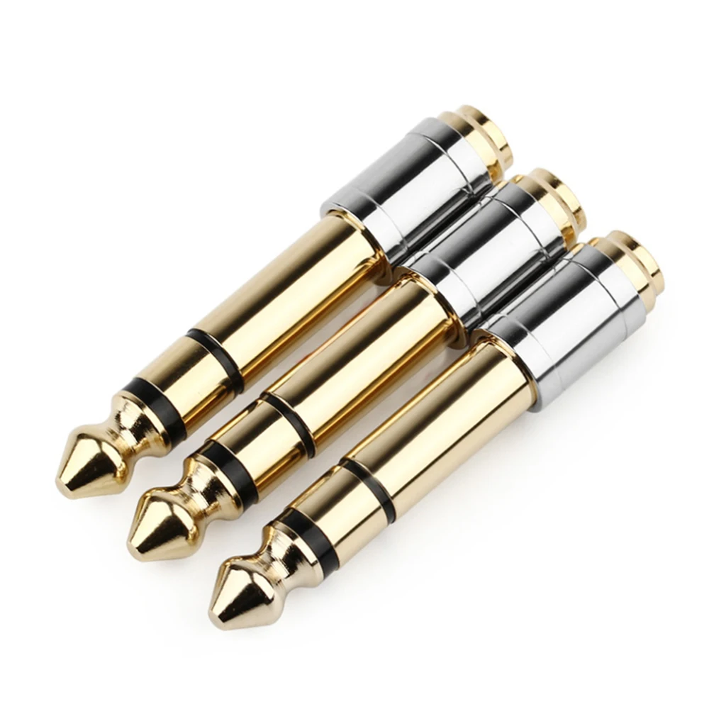 

6.35mm Male To 3.5mm Female Microphone Converter Stereo Plug Jack Headphone Audio Adapter