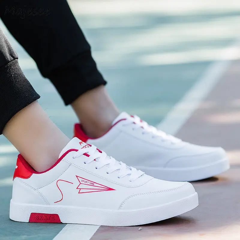 Мужская Вулканизированная обувь Простые однотонные дезодоранты универсальные