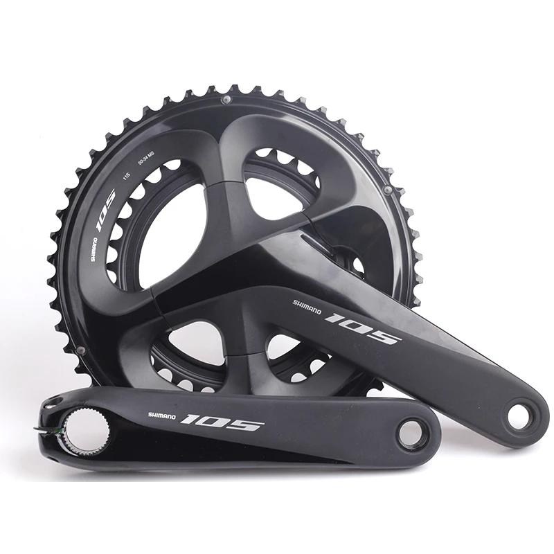 

Shimano FC105 R7000 2X11 22 Speed Road Bicycle Crankset 50X34T 53X39T 170 172.5mm Bike Chain Wheel Black&Silver