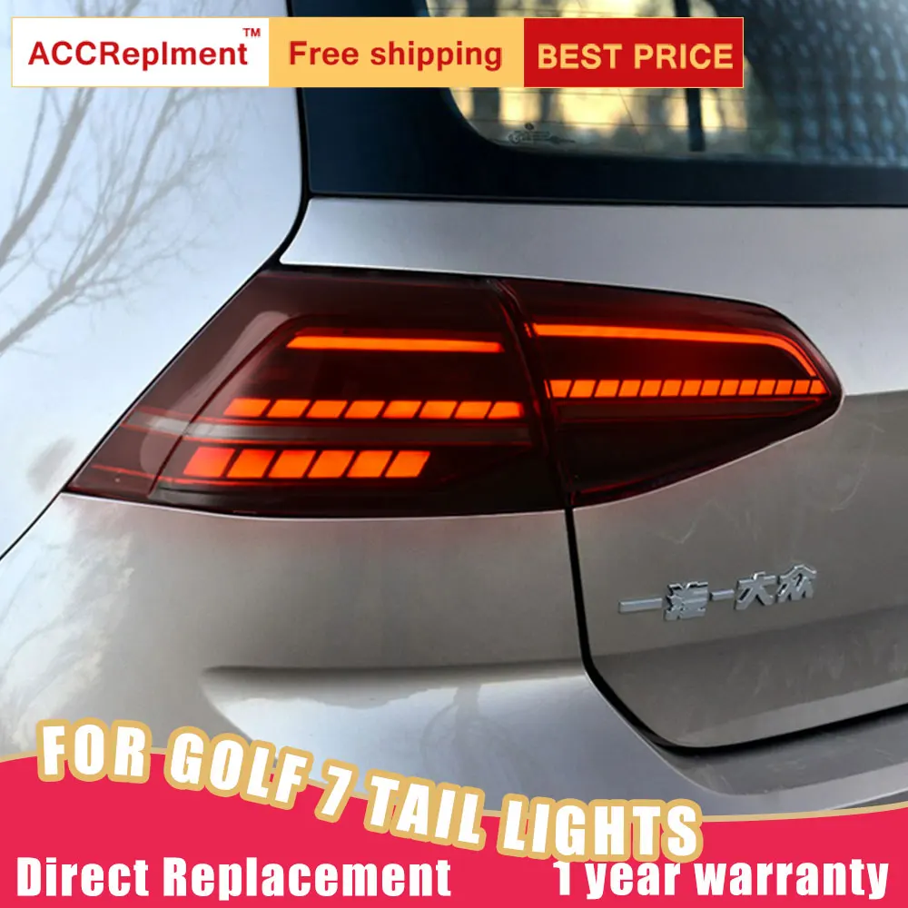 New LED Taillights Assembly For VW Golf 7 2014-2019 Rear Lamp Brake Reverse Light Back Up DRL Car Tail lights | Автомобили и