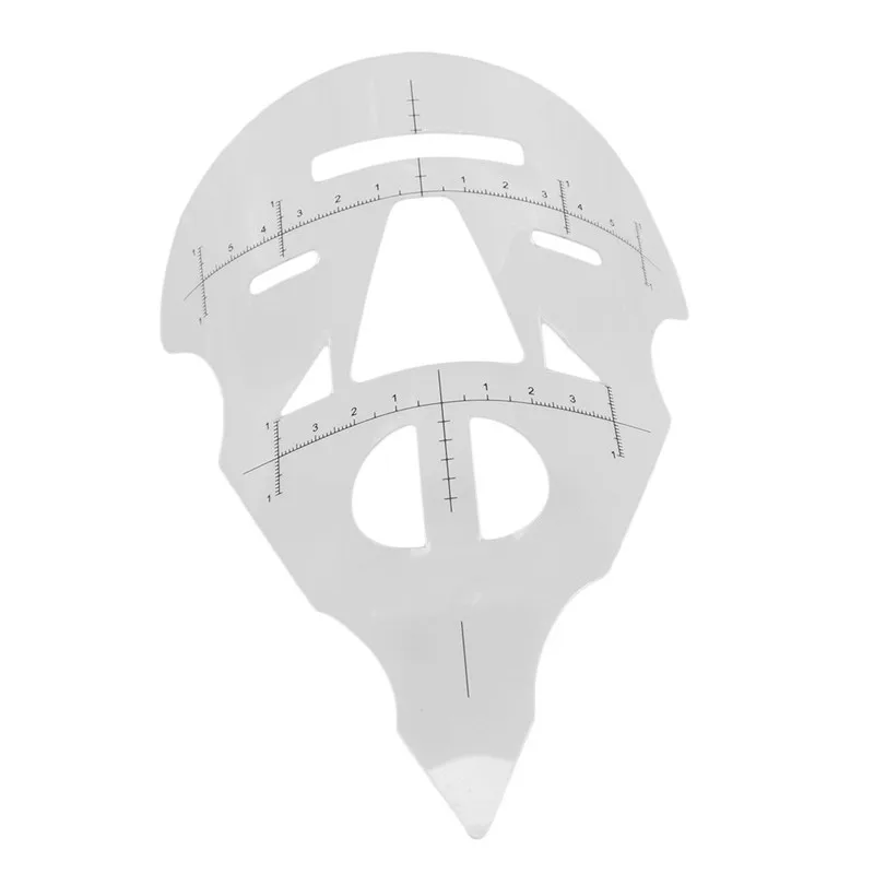 New Pro Makeup Mask Ruler Practice For Tattoo Starter Template Permanent Supplies Lip Design Shaping Stencil Tool 5 PCS/Set | Красота и