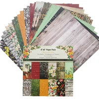 24 sheets 6x6 rural patterned paper pad scrapbooking paper pack handmade craft paper craft background pad card pa1795